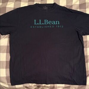 L.L. Bean Men's Navy Blue Graphic Tee